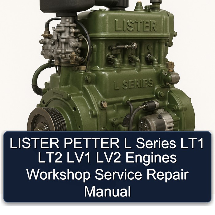 Manual de Reparación y Servicio de Motores LISTER PETTER Serie L LT1 LT2 LV1 LV2