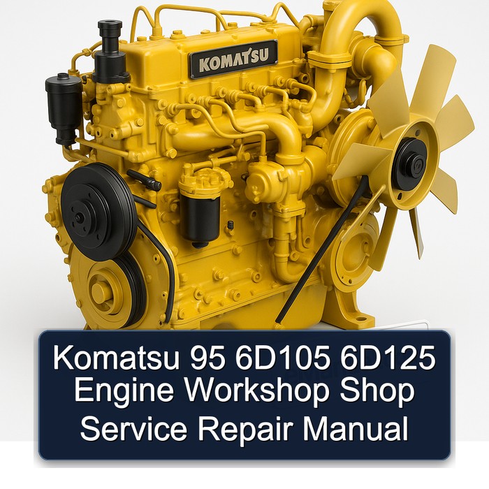 Manual de Reparación y Servicio del Motor Komatsu 95 6D105 6D125