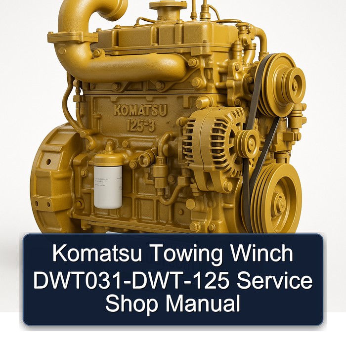  Komatsu Towing Winch DWT031-DWT-125 Service Shop Manual