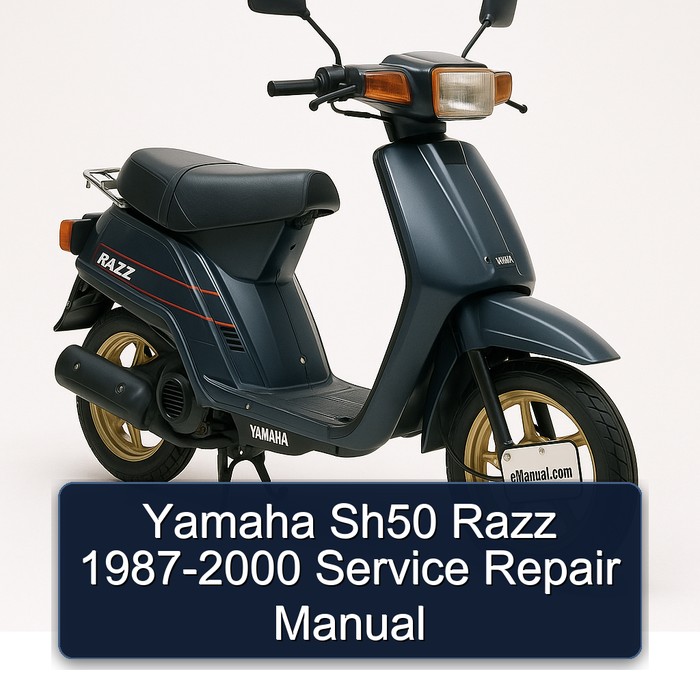 Yamaha Sh50 Razz 1987-2000 Manual de servicio y reparación