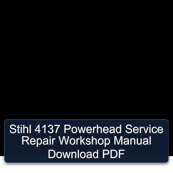 Stihl 4137 Powerhead Reparaturhandbuch