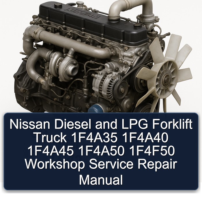 Nissan Diesel and LPG Forklift Truck 1F4A35 1F4A40 1F4A45 1F4A50 1F4F50 Workshop Service Repair Manual