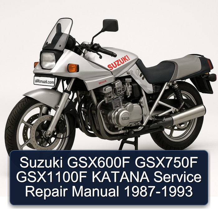 Suzuki GSX600F GSX750F GSX1100F KATANA Manual de servicio y reparación 1987-1993