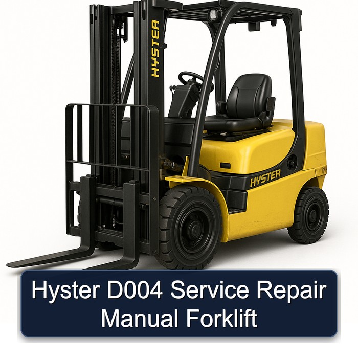 Hyster D004 Service- und Reparaturhandbuch Stapler