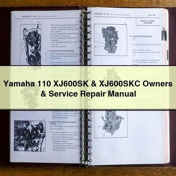 Yamaha 110 XJ600SK & XJ600SKC Owners & Manual de servicio y reparación