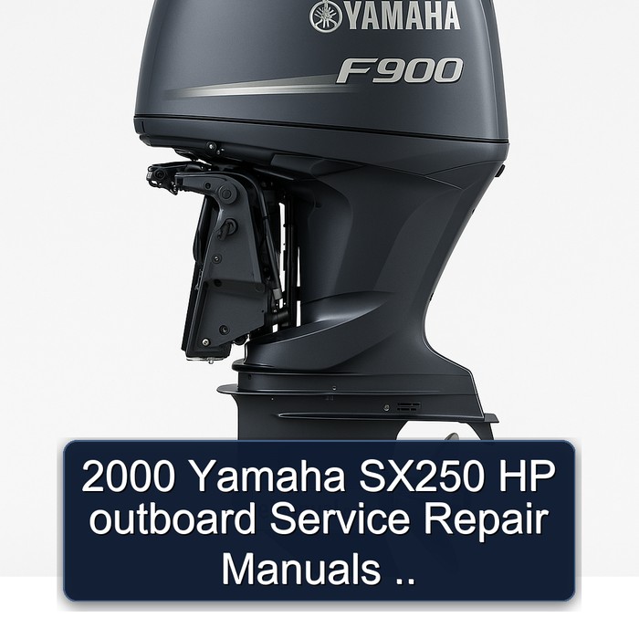 2000 Yamaha SX250 HP outboard Manual de servicio y reparacións ..
