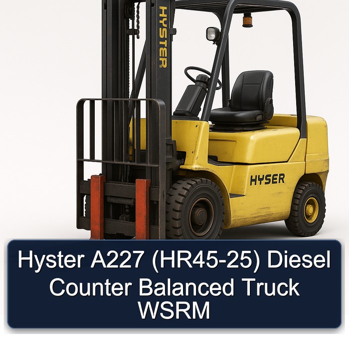 Montacargas Diesel Contrapesado Hyster A227 (HR45-25) WSRM