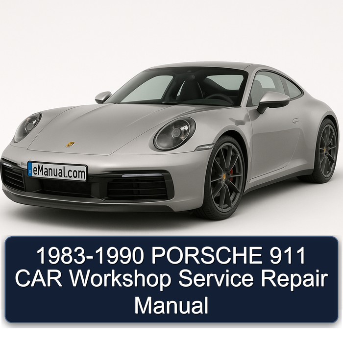 1983-1990 PORSCHE 911 CAR Workshop Manual de servicio y reparación