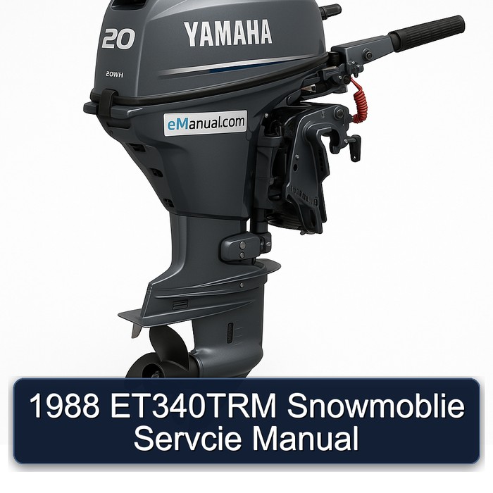 Schneemobil-Servicehandbuch ET340TRM (1988)