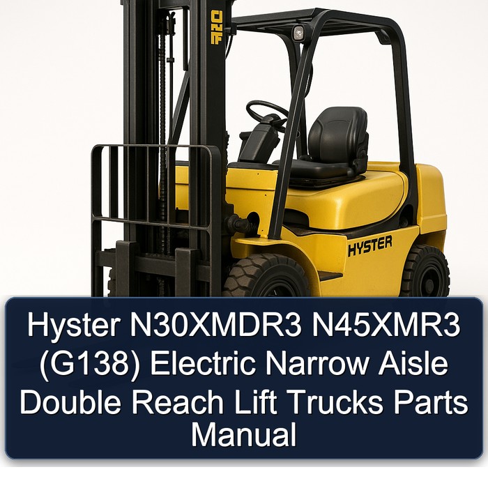 Hyster N30XMDR3 N45XMR3 (G138) Electric Narrow Aisle Double Reach Lift Trucks Parts Manual