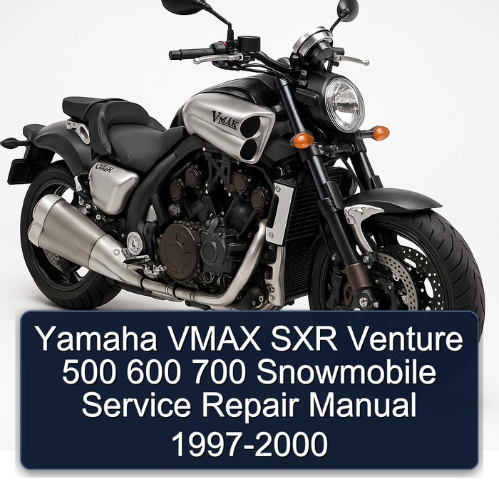 Yamaha VMAX SXR Venture 500 600 700 Snowmobile Manual de servicio y reparación 1997-2000