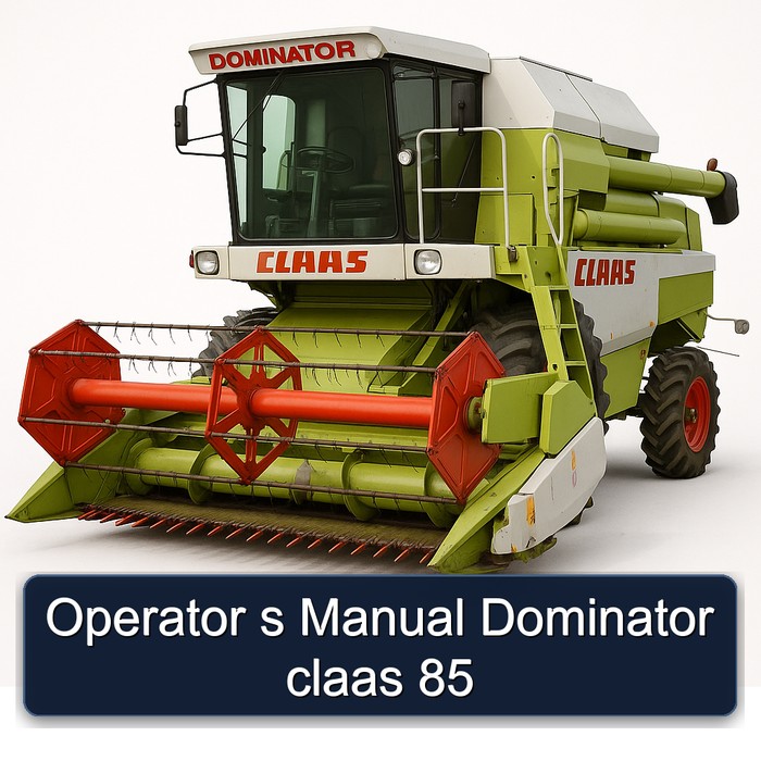 Operator s Manual Dominator claas 85