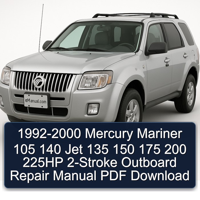 1999 Mercury Mariner 105 140 Jet 135 150 175 200 225HP 2-Stroke Outboard Workshop Service Repair Manual PDF Download