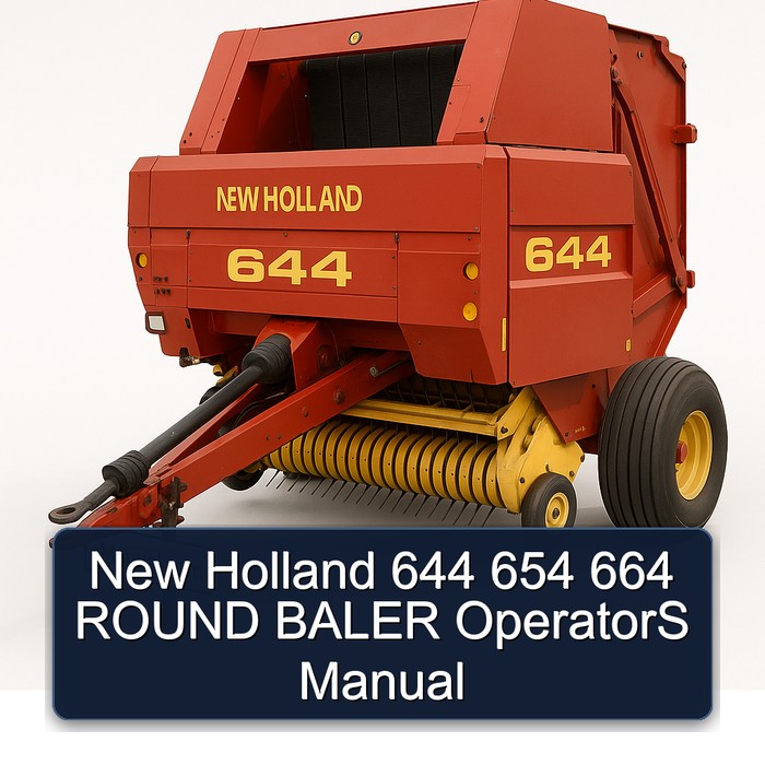 New Holland 644 654 664 ROUND BALER OperatorS Manual 
