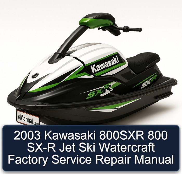 2003 Kawasaki 800SXR 800 SX-R Jet Ski Watercraft Factory Service Repair Manual