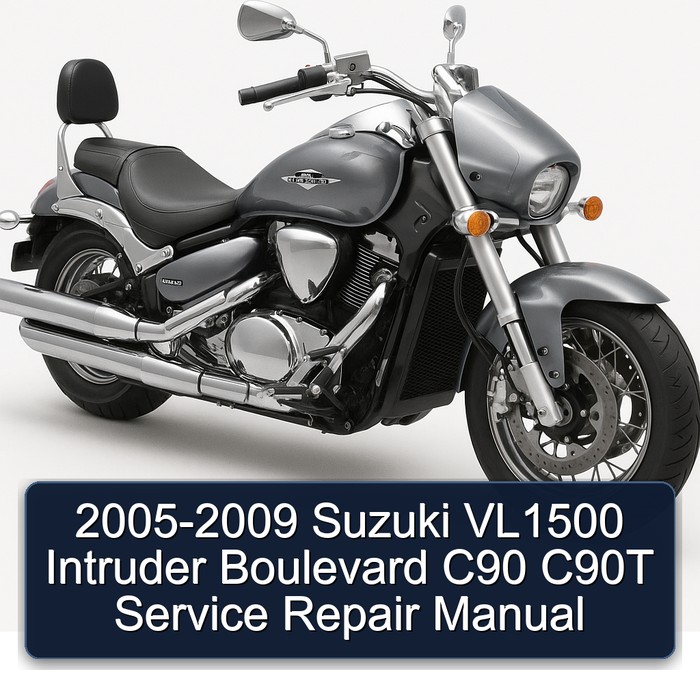 2005-2009 Suzuki VL1500 Intruder Boulevard C90 C90T Manual de servicio y reparación