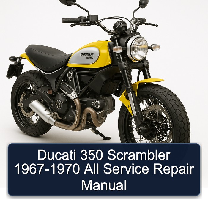Ducati 350 Scrambler 1967-1970 All Manual de servicio y reparación