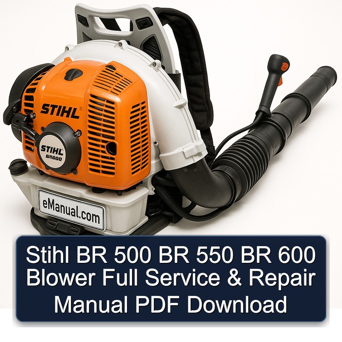 Stihl BR 500 BR 550 BR 600 Blower Full Service & Repair Manual PDF Download