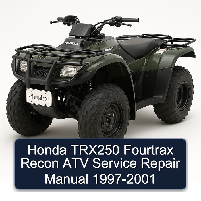 Honda TRX250 Fourtrax Recon ATV Manual de servicio y reparación 1997-2001