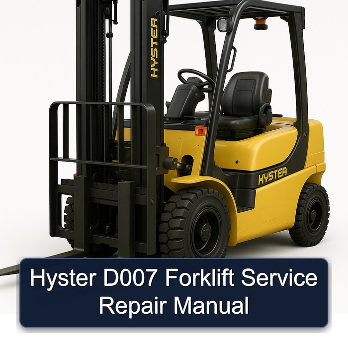 Service- und Reparaturhandbuch für Hyster D007 Gabelstapler