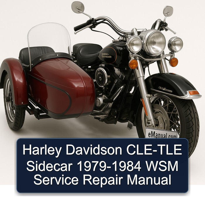 Harley Davidson CLE-TLE Sidecar 1979-1984 WSM Service Repair Manual