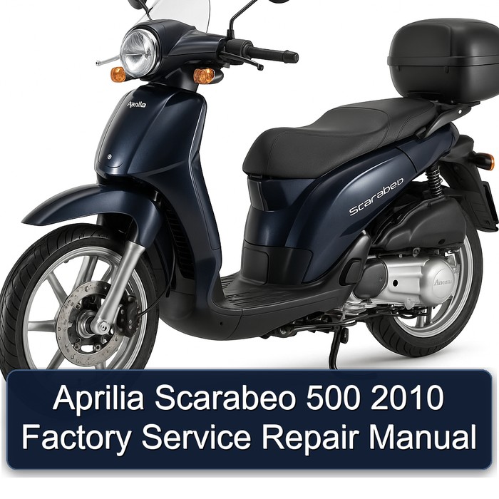 Aprilia Scarabeo 500 2010 Factory Manual de servicio y reparación
