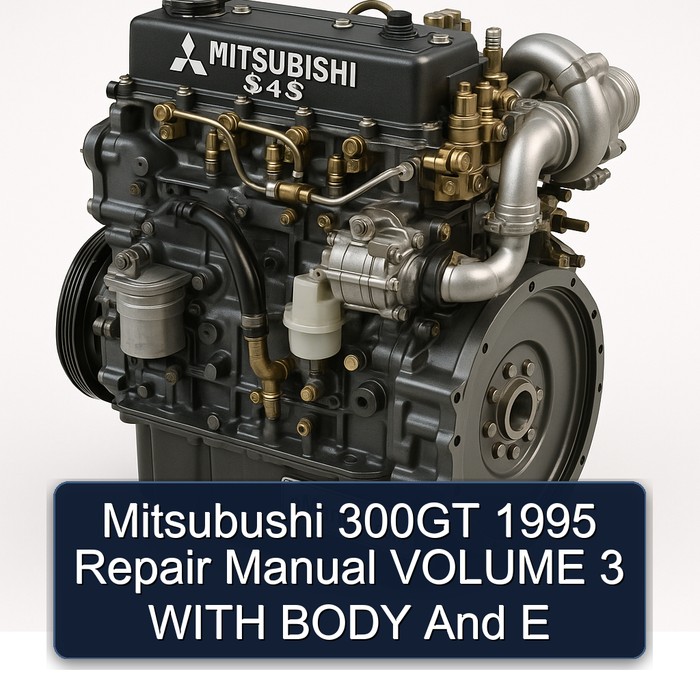 Mitsubushi 300GT 1995 Repair Manual VOLUME 3 WITH BODY And E