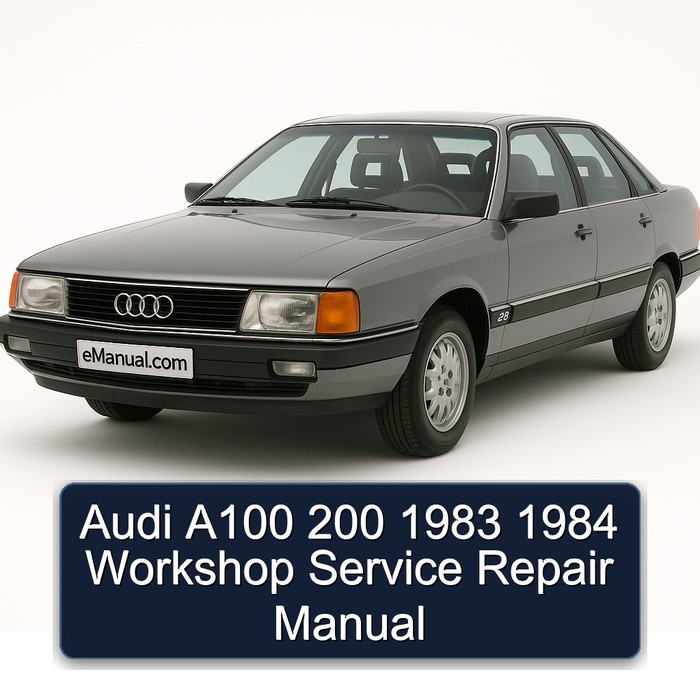 Audi A100 200 1983 1984 Workshop Manual de servicio y reparación