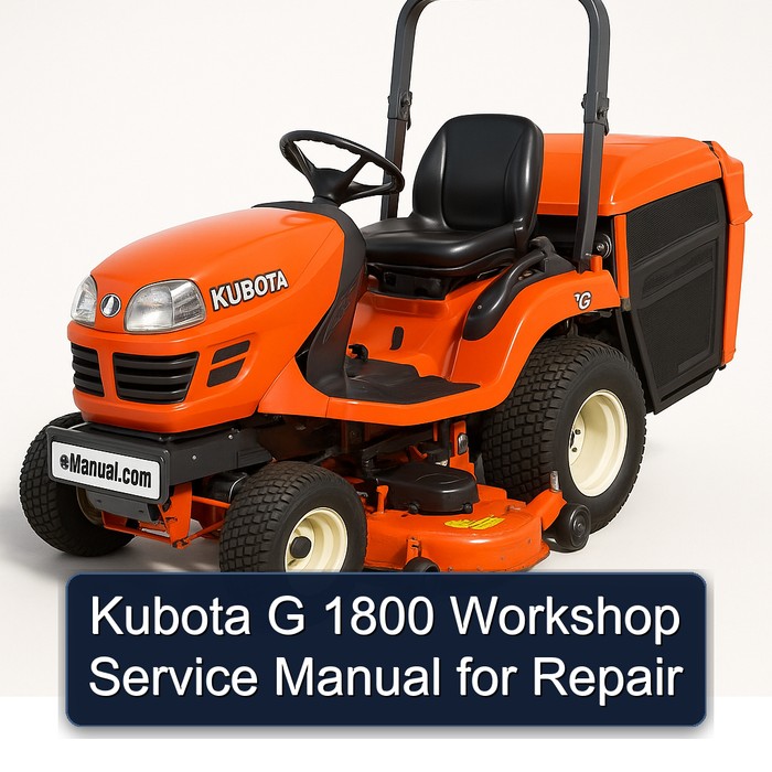 Kubota G 1800 Workshop Service Manual for Repair 