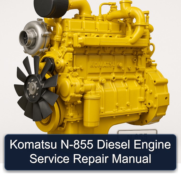 Komatsu N-855 Dieselmotor Service- und Reparaturhandbuch
