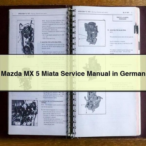 Mazda MX-5 Miata Servicehandbuch (PDF)