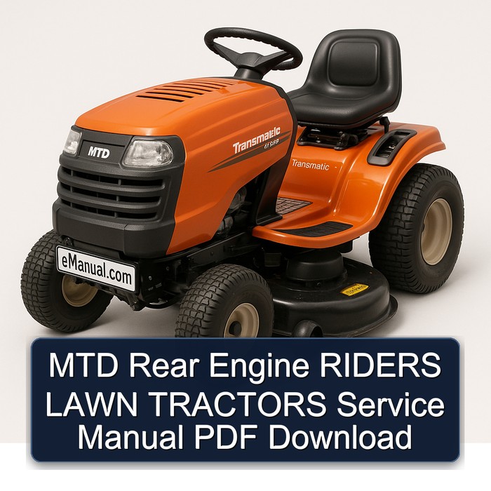 MTD Rear Engine RIDERS LAWN TRACTORS Service Manual PDF Download