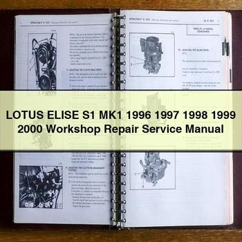 Lotus Elise S1 MK1 1997 1998 1999 2000 Workshop Service Repair Manual PDF Download