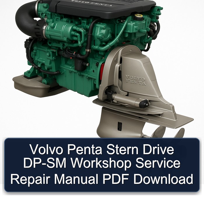 Volvo Penta Stern Drive DP-SM Workshop Manual de servicio y reparación PDF Download