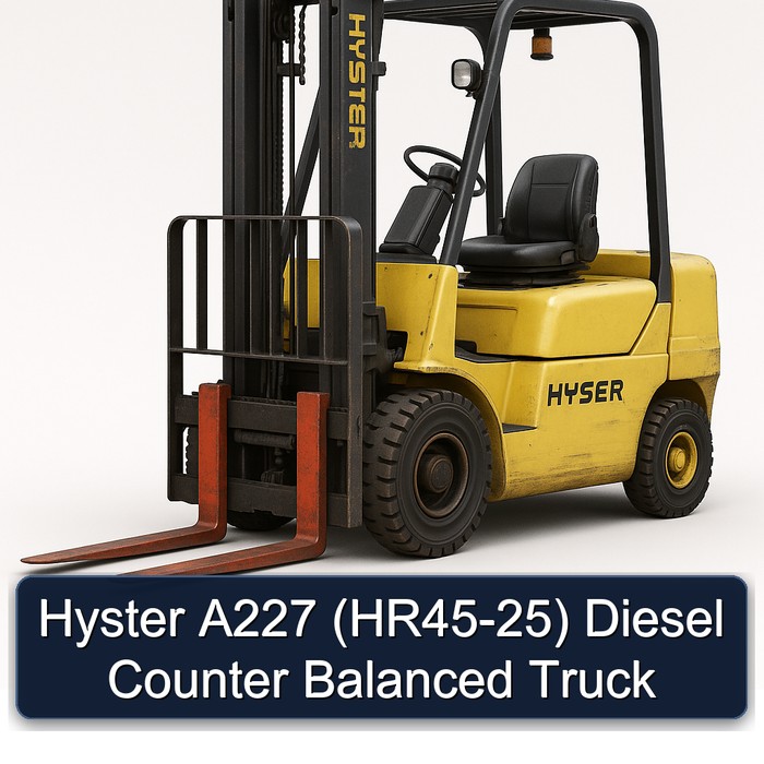 Carretilla Contrapesada Diésel Hyster A227 (HR45-25)