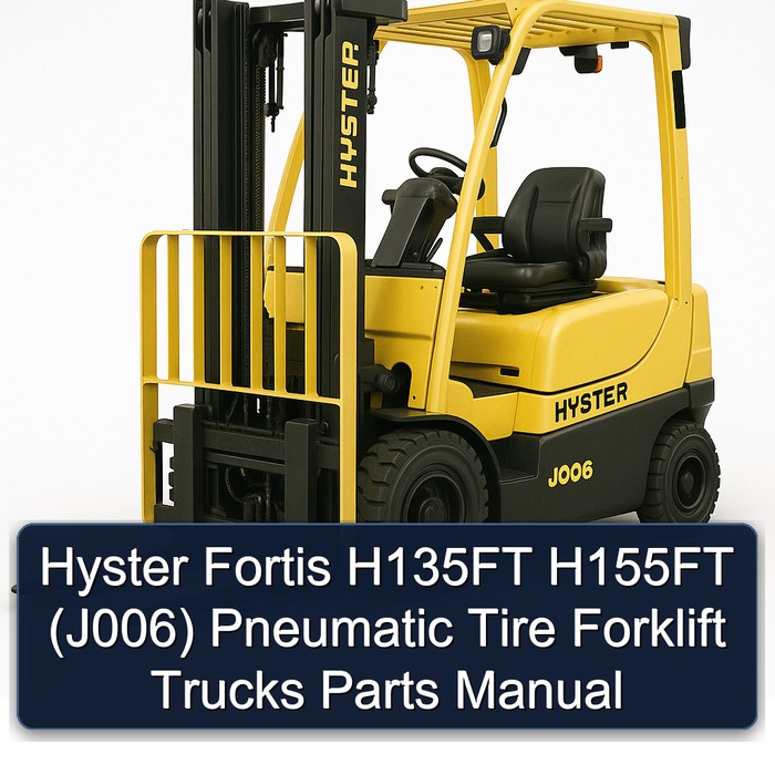 Manual de Piezas para Montacargas Hyster Fortis H135FT H155FT (Neumáticos)