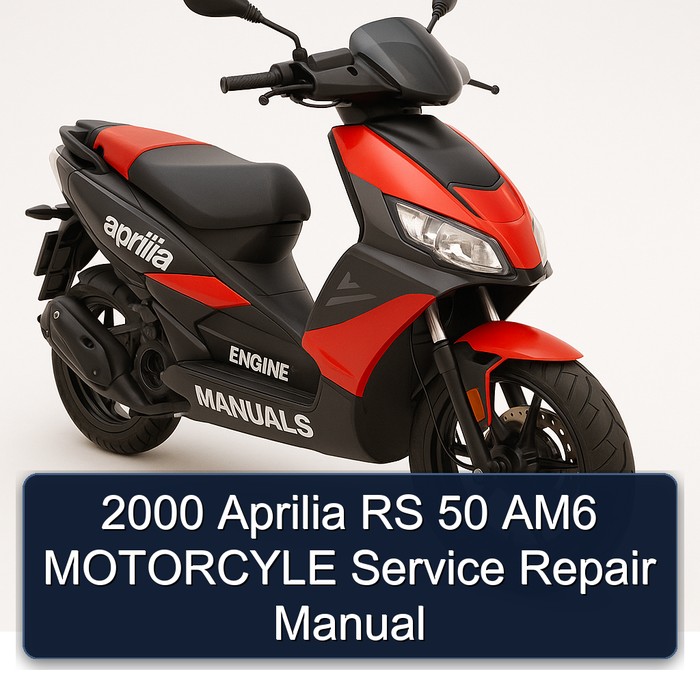 2000 Aprilia RS 50 AM6 MOTORCYLE Manual de servicio y reparación
