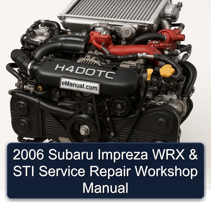 2006 Subaru Impreza WRX & STI Service Repair Workshop Manual 