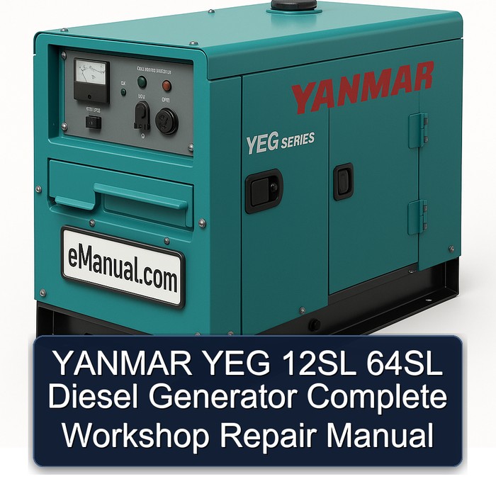 YANMAR YEG 12SL 64SL Diesel Generator Complete Workshop Repair Manual