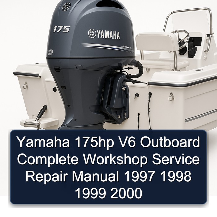 Yamaha 175hp V6 Outboard Complete Workshop Service Repair Manual 1997 1998 1999 2000 