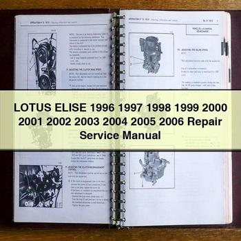 Lotus Elise 1997 1998 1999 2000 2001 2002 2003 2004 2005 2006 Workshop Service Repair Manual PDF Download