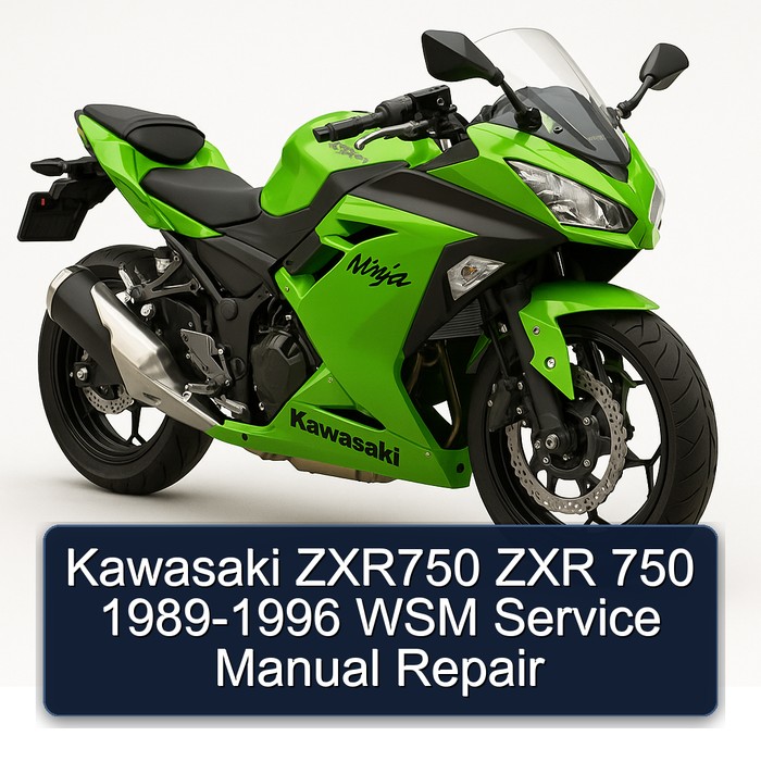 Kawasaki ZXR750 ZXR 750 1989-1996 WSM Service Manual Repair