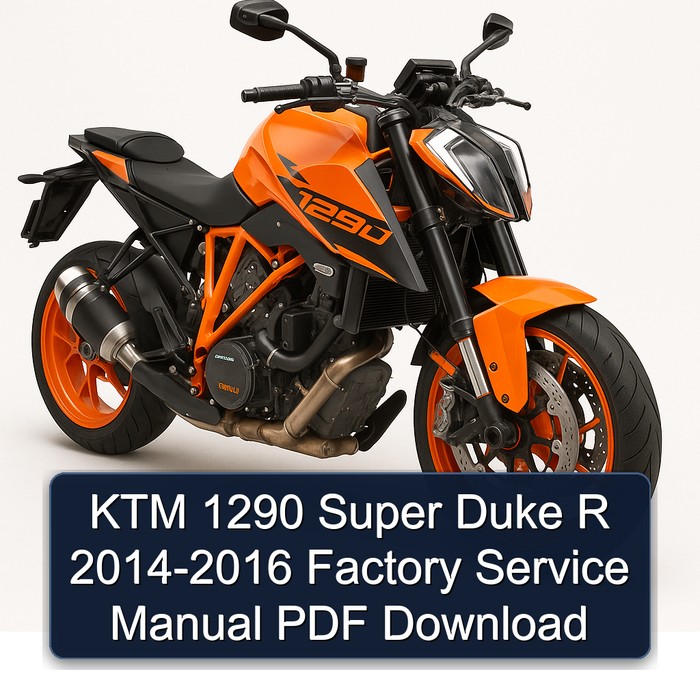 KTM 1290 Super Duke R 2014-2016 Factory Service Manual PDF Download