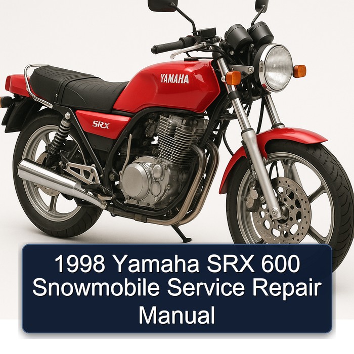1998 Yamaha SRX 600 Snowmobile Service Repair Manual