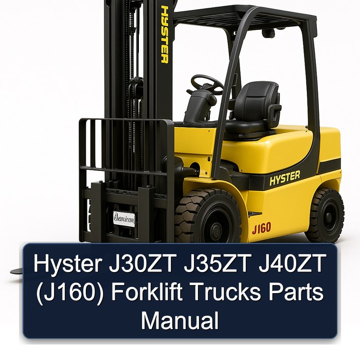 Manual de Partes para Carretillas Elevadoras Hyster J30ZT, J35ZT, J40ZT (J160)