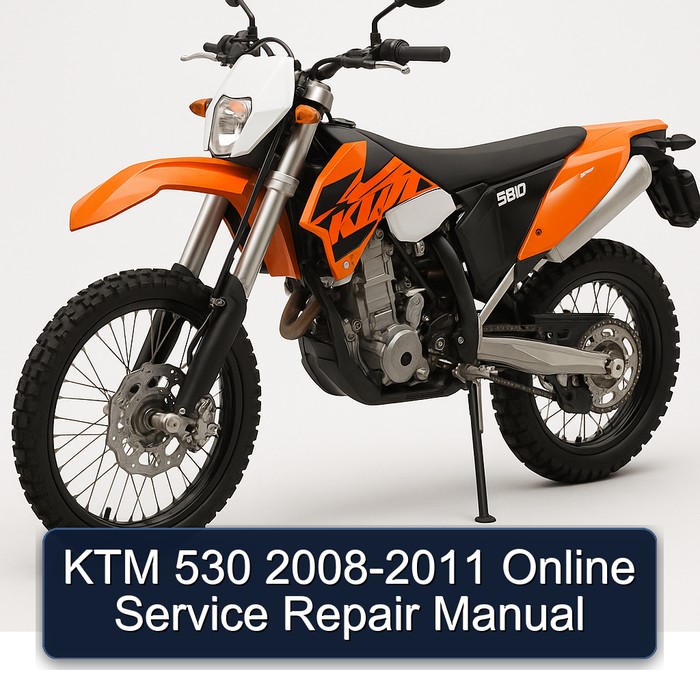KTM 530 2008-2011 Online Manual de servicio y reparación