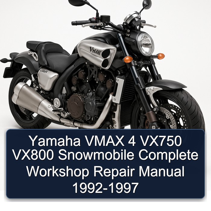 Yamaha VMAX 4 VX750 VX800 Snowmobile Complete Workshop Repair Manual 1992-1997