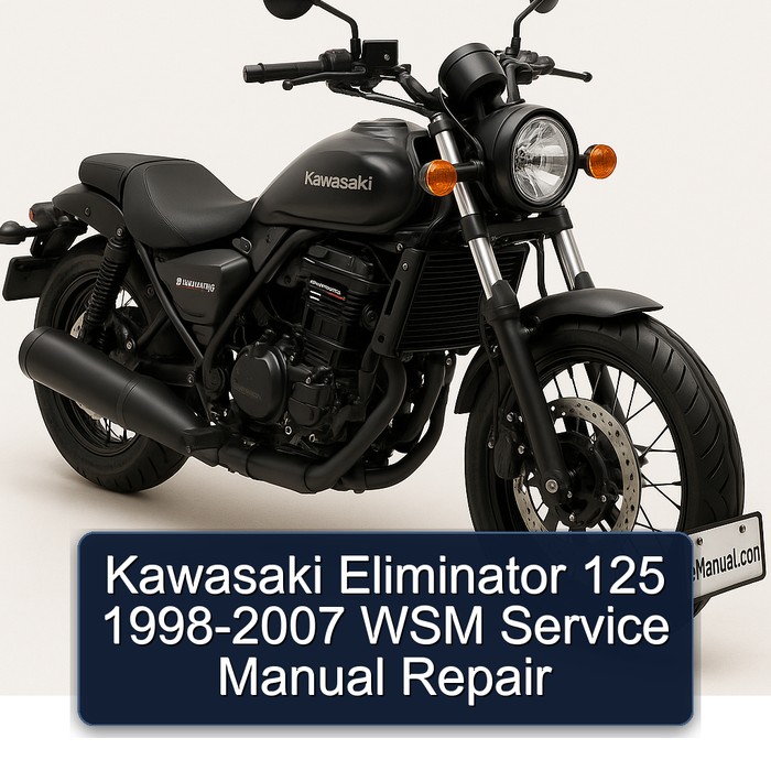 Kawasaki Eliminator 125 1998-2007 WSM Service Manual Repair