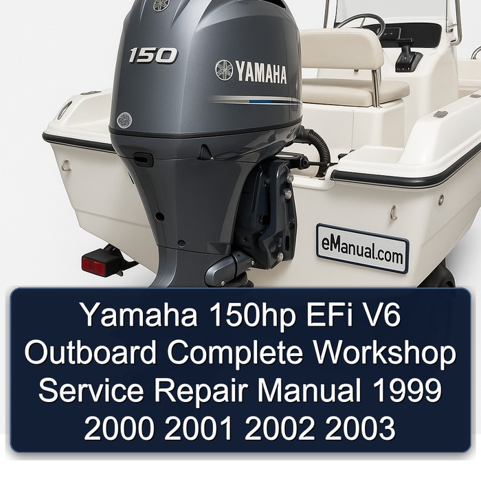 Yamaha 150hp EFi V6 Outboard Complete Workshop Service Repair Manual 1999 2000 2001 2002 2003
