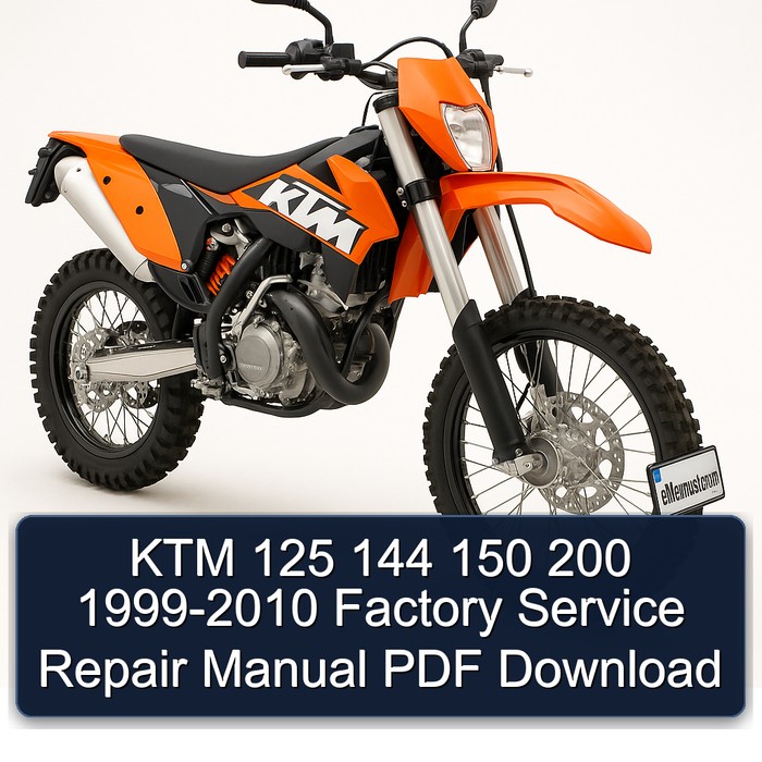 KTM 125 144 150 200 1999-2010 Factory Manual de servicio y reparación PDF Download